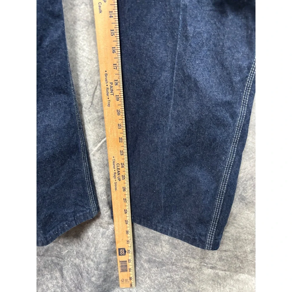 Big Smith Men's Blue Denim Carpenter Workwear Overalls Bibs Made in USA 36x29